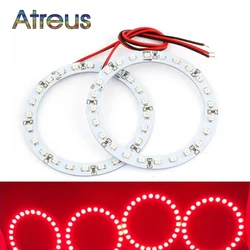 Atreus Car LED Angel Eyes DRL For universal accessories 40/60/80/100/120mm 2X car Headlight COB Halo Rings angel eye lights 12V