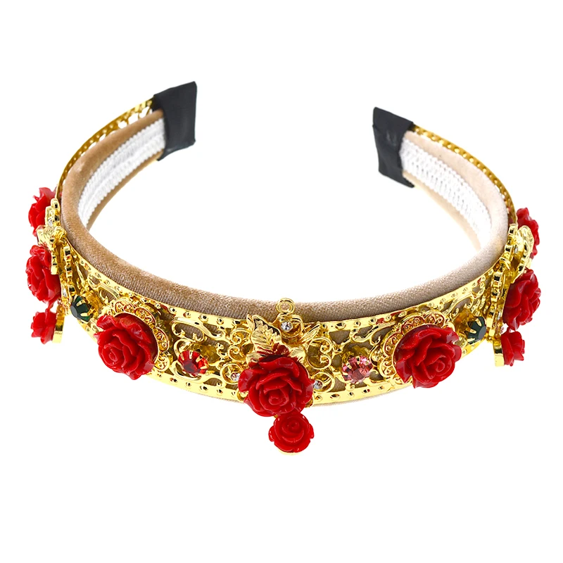 exaggerated fashion baroque vintage hairband Baroque retro wild fashion headband temperament shoot personality headbands