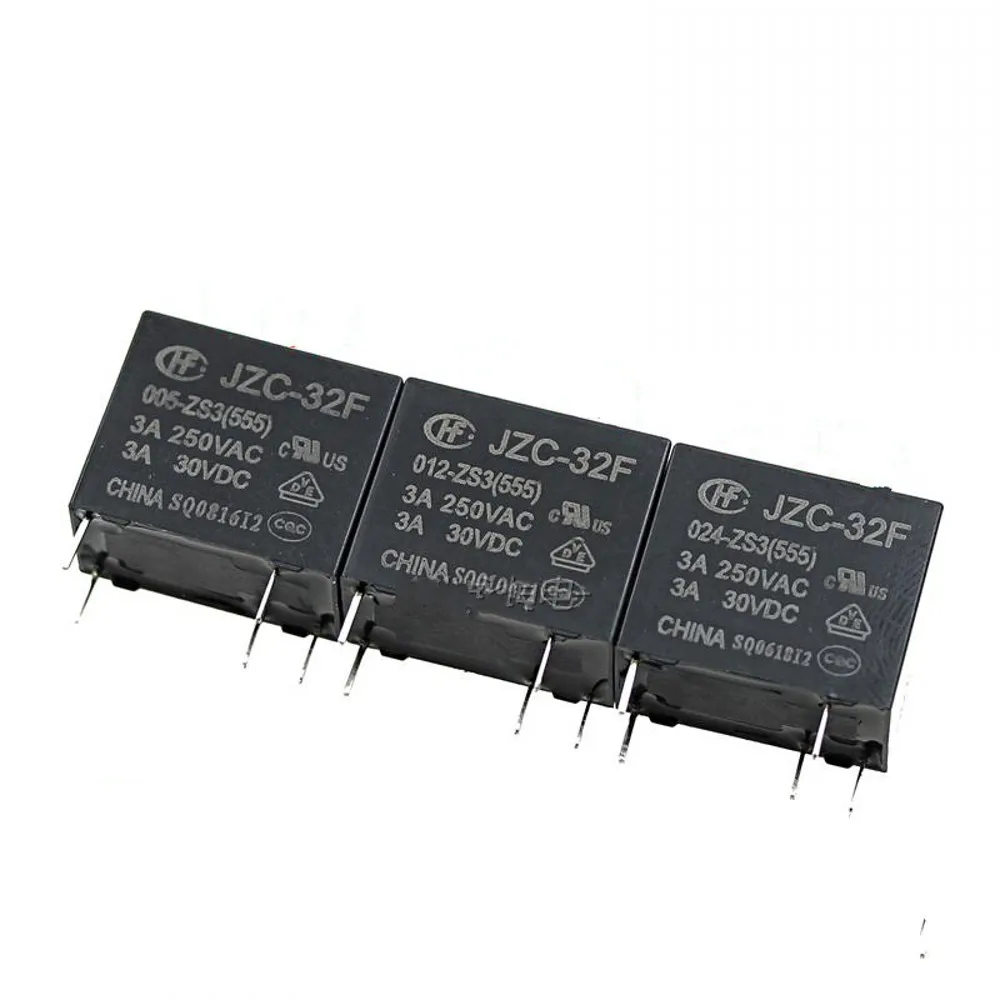 

50PCS/lot Power relay HF32F JZC-32F-005-ZS3 JZC-32F-009-ZS3 JZC-32F-012-ZS3 JZC-32F-024-ZS3 5PIN 3A A set of conversions