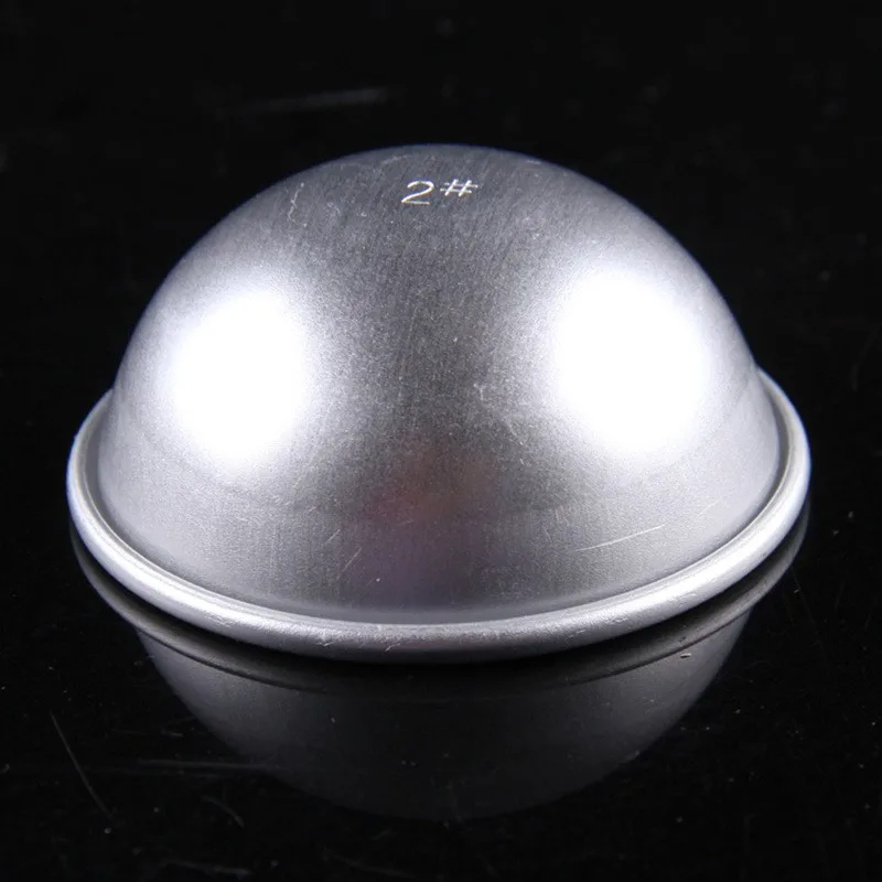 300pcs 3 Sizes S M L DIY Fashion 3D Aluminum Alloy Ball Sphere Bath Bomb Mold Cake Pan Tin Baking Pastry Mould lin4101