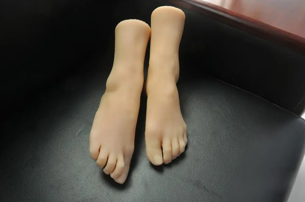 Free Shipping!! High Level Female Fake Foot Mannequin Lifelike Model Foot For Display