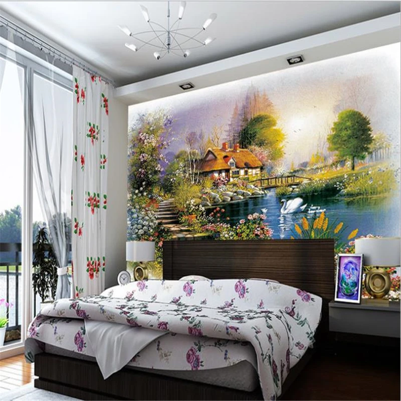 

beibehang 3d Fashion European Style silk cloth Wallpaper wall paper rolls tv suitable for bedroom living room TV setting