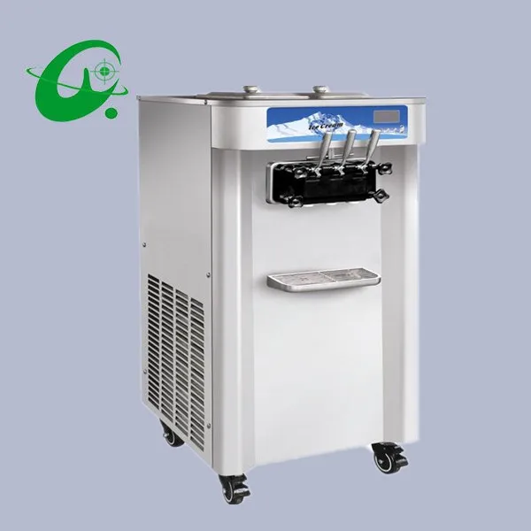 

RB3122A big Floor standing air cooling 3flavor soft ice cream machine maker 30L/H commercial use