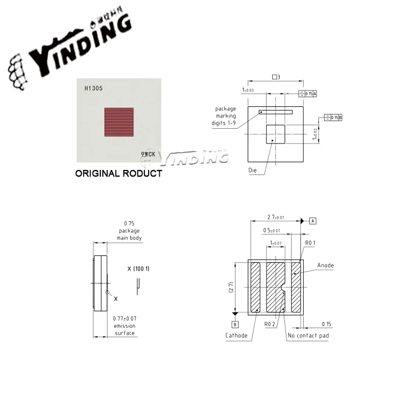 5 قطعة OSTAR KR CSLNM1.23 10 واط عالية الطاقة led 3030 طويلة المدى مصباح يدوي مصدر الضوء الأحمر ضوء المرحلة كشاف ضوئي الفتيل