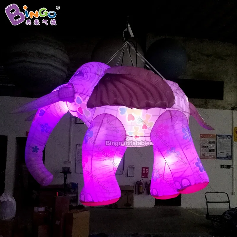 Custom Made 2.4X2.2X2 Meter Opblaasbare Olifant Met Digitale Print/Decoratieve Opblaasbare Olifant Ballon Speelgoed