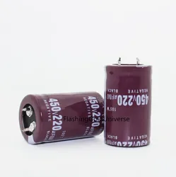 100% new 10pcs/lot Electrolytic capacitors 450V 220UF 220UF 450V 25*40 22*45MM filter capacitor