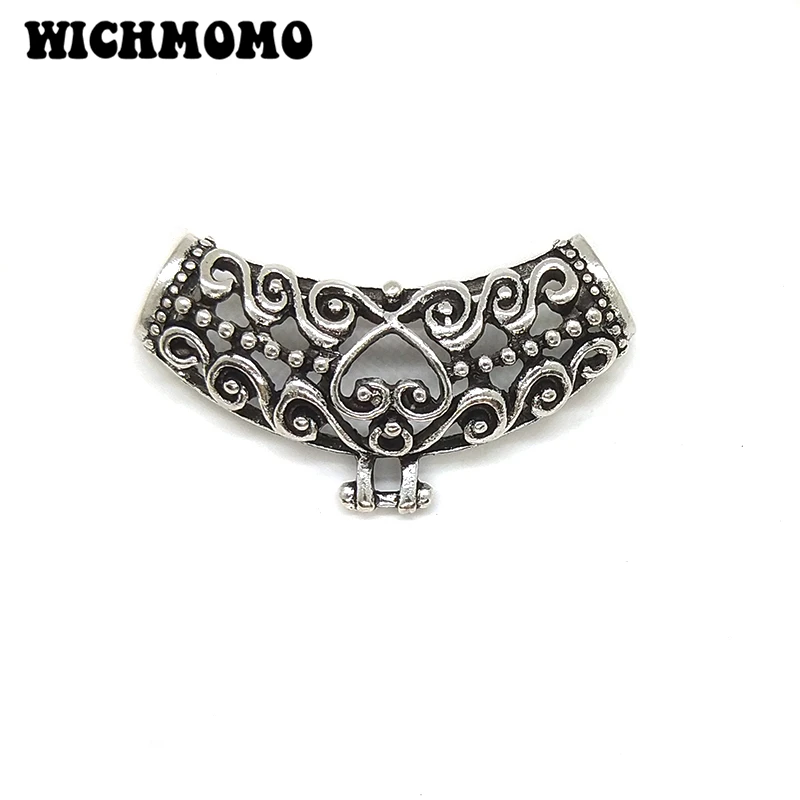 2021 New Fashion 22*41mm 2pieces/bag Retro  Zinc Alloy V Shape Heart Connectors Pendant for Necklace Jewelry Accessories
