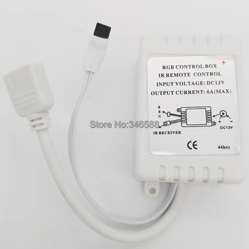 LED Controller 44 Keys LED IR RGB Controler Infrared Remote LED Controller DC12V 6A For RGB SMD 3528 5050 LED Strip Tape