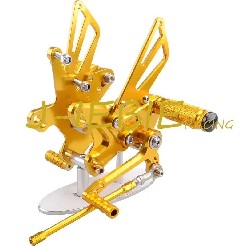 CNC Racing Rearset Adjustable Rear Sets Foot pegs Fit For Kawasaki NINJA ZX10R 2011 2012 2013 2014 2015 GOLD