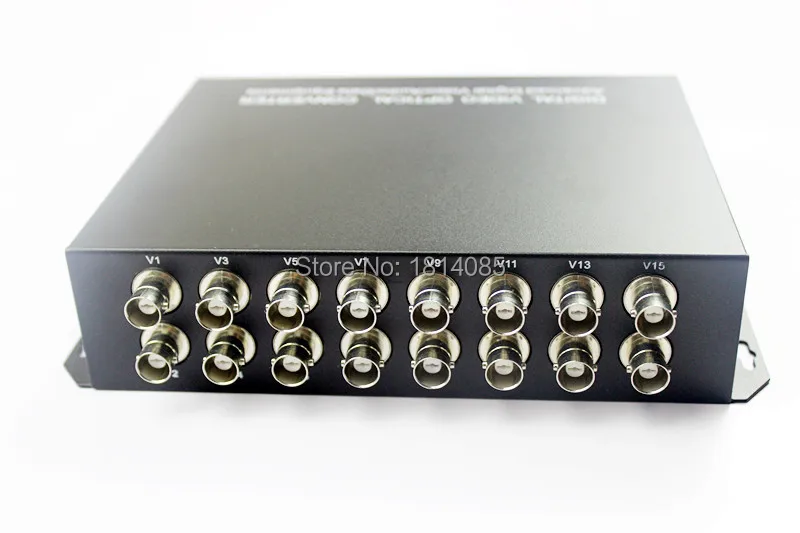 

New CCTV Mini16Channels Fiber Optic Video Converter 16ch Video to Fiber optic Multimode 550M FC connector