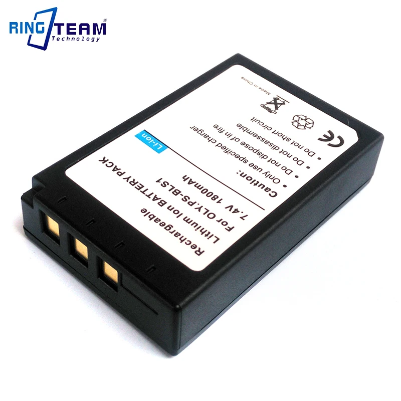 Paquete de 2 unids/lote de baterías ps-bls para cámaras digitales Olympus, Evolt, E-400, E-410, E-420, E-450, E-600, bolígrafo, E-620, E-P1, E-P2, E-P3