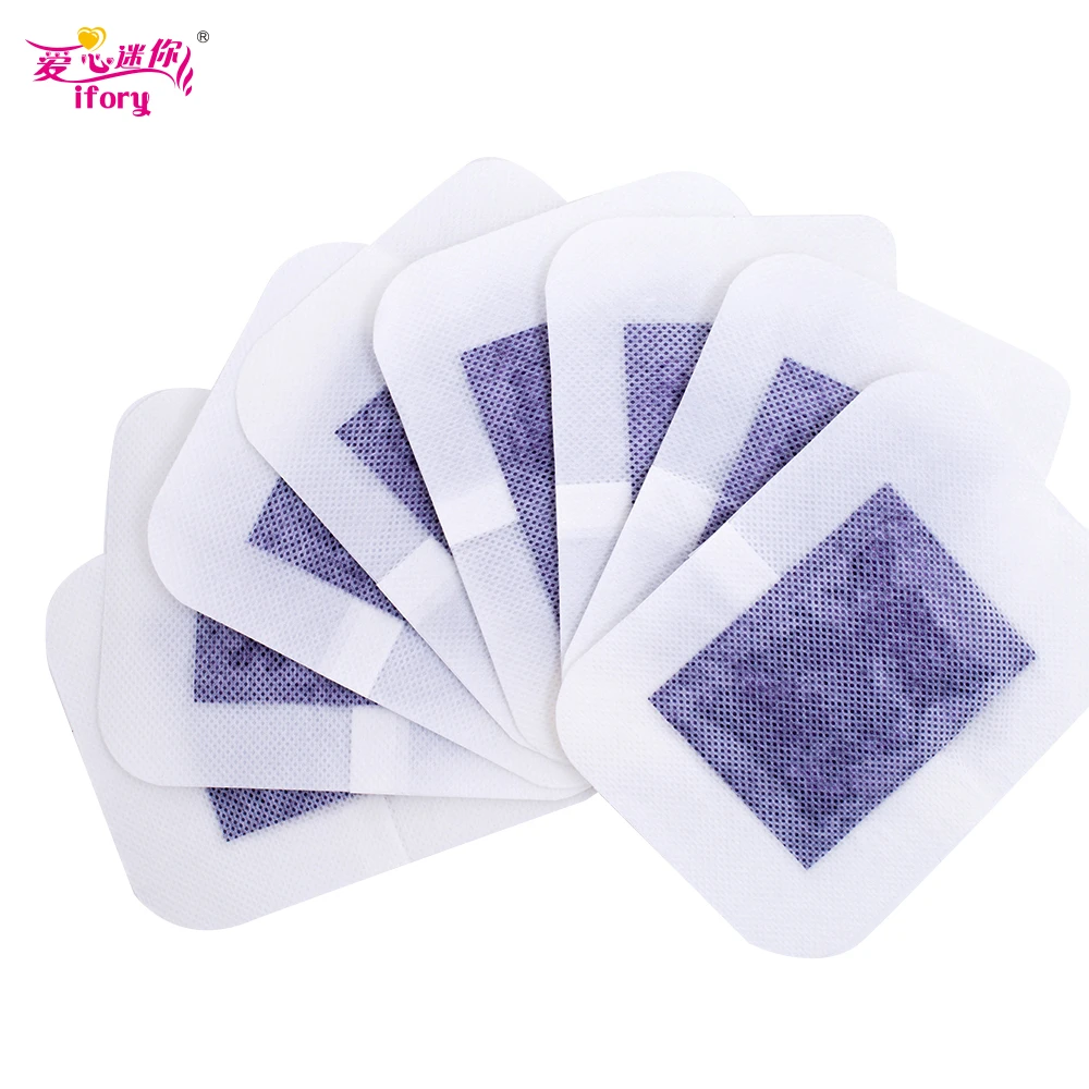 Ifory Hot Sale 6 Pieces Lavender Essential Oil Detox Foot Patch Bamboo Vinegar Pads Improve Sleep Patches Beauty Slimming Patch