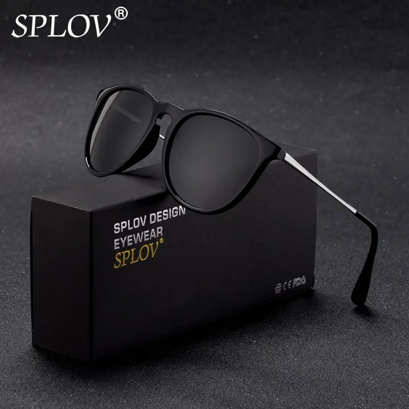 

SPLOV Cat Eye Polarized Sunglasses Classic Women Brand Design Vintage Mirrored Sun Glasses Female eyewear Gafas De Sol UV400