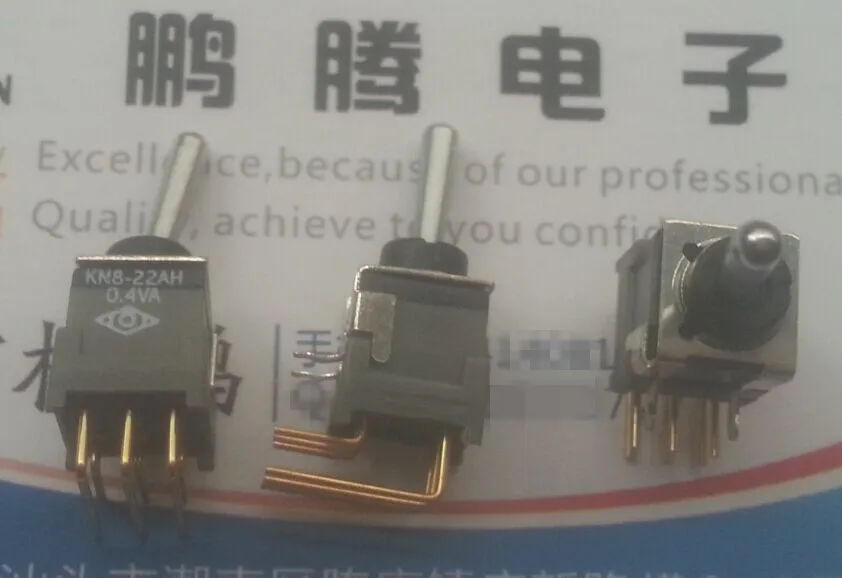 

Original new 100% KN8-22AH 0.4VA waterproof button toggle bend foot 90 degrees 6pin 2gear
