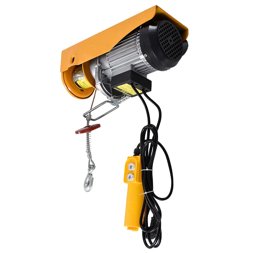 PA400 Mini Elettrico Della Gru Della Gru Portatile 200-400kg 12 Metri Piccola Casa Ristrutturazione Gru Gru 110 V/ 220V 950W 12 m/min Vendita Calda