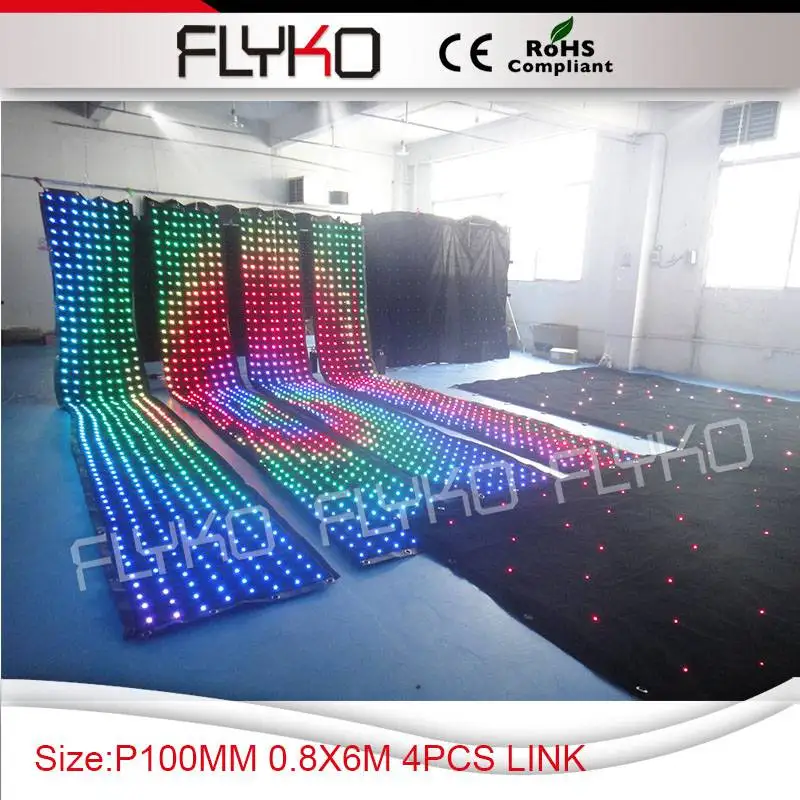 

P100MM 0.8X6M 4PCS LINKED led floor wedding backdrops for sale