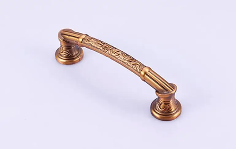 2PCS/Lot Free Shipping Coffee Antique Zinc Alloy European Household Wardrobe Cabinet Drawer Handle