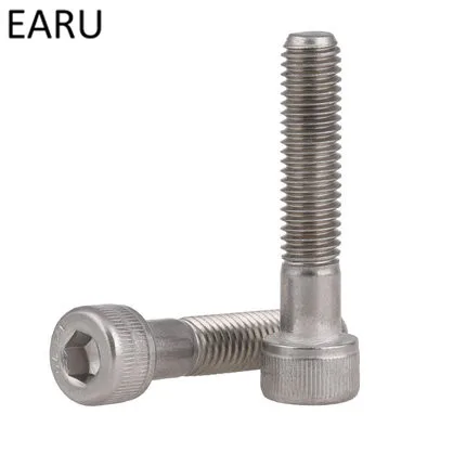 

304 Stainless Steel DIN912 Standard Half Teeth Hexagonal Cylindrical Hex Socket Head Cup Bolts Screws Fasteners M6*35/40/45-100F