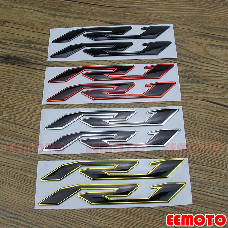 3D Raised Motorcycle Body Side Tank Pad Motorbike Fairing Decals decoration logo Label Emblem Stickers For YZF R1 R6 YZF-R1