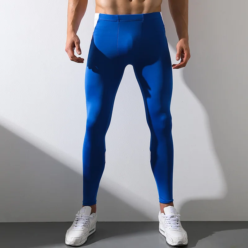 Men Long Johns Warm Pants Print Thermal Leggins Men Sexy Underwear Elasticity Tights Pant Long Underpants Sport Autumn Winter