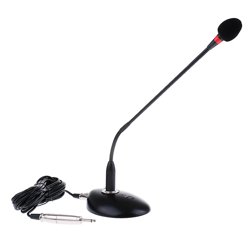 

HTDZ HT-D38 Conference Desktop Gooseneck Microphone With Base For PA System Wired Condenser Microphone For Conference System