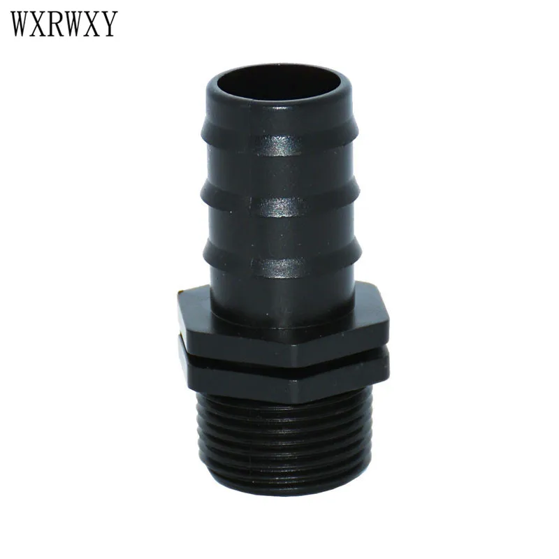 

wxrwxy Irrigation 3/4" male to 25mm hose straight barb connector male connectors 3/4 25mm hose fittings 20 pcs