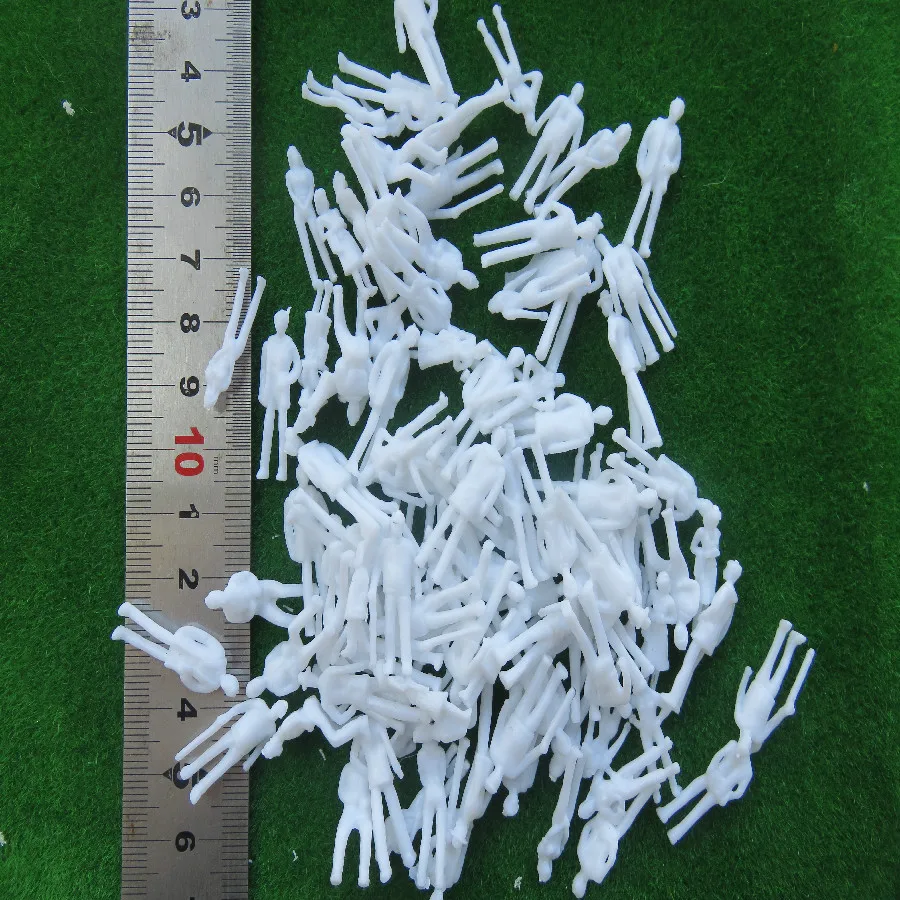 1:25-1:300 Scale 100PCS White Unpainted Architectural Model Figures People Hot Sale