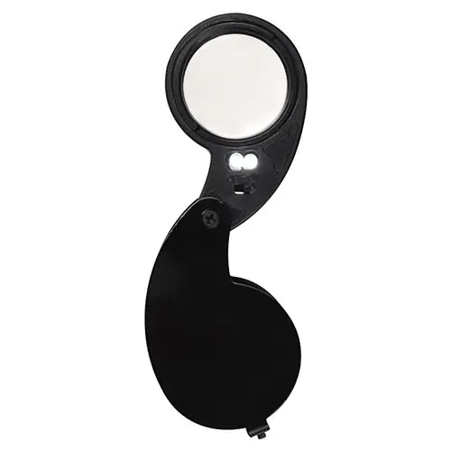 

In stock 40X 25mm Eyes Optical Glass Loupe Magnifier Magnifying LED Light