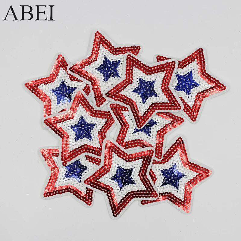 Patchs Brodés étoiles, 10 Pièces, Badges à Coudre Sur Vêtements