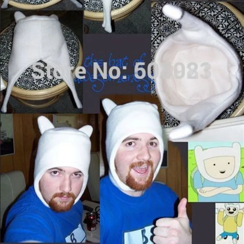 Czapka z czapką miękki pluszowy z motywem Finn Jake / Fionna czapka z motywem kreskówki i TV Cosplay czapka zimowa ciepła czapeczka dla dorosłych i