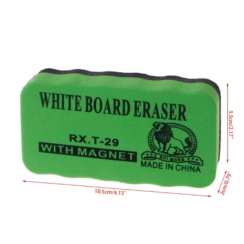 1pc Magnetic Board Dry-Wipe Whiteboard Eraser Marker Cleaner Dry Erase Board Kids School Office Supplies