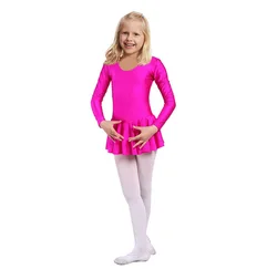 Long Sleeve Girls Ballet Dress For Children Girl Dance Clothing Kids Ballet Costumes For Girls Dance Leotard Girl Dancewear