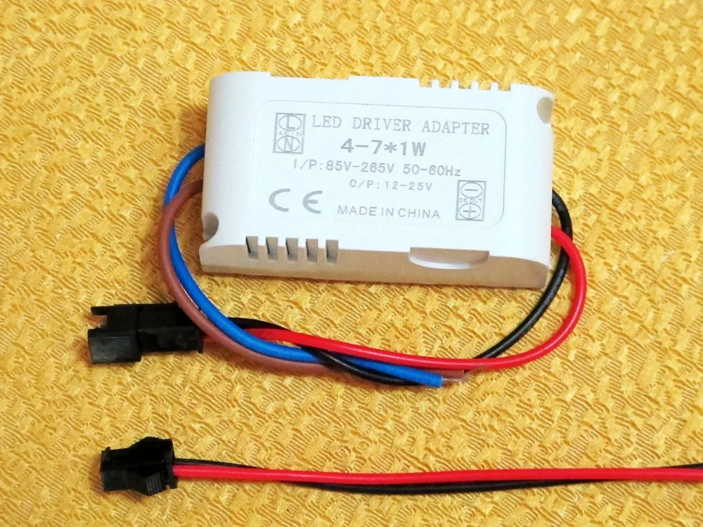 300mA DC 12V~25V (4-7)x 1W Isolated Led Driver 4W 5W 6W 7W Power Supply AC 110V 220V for ceiling light, spotlight