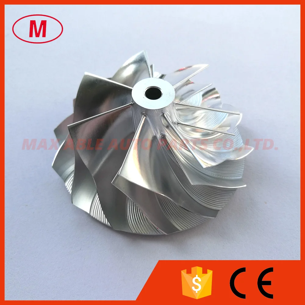 K04 49.62x61.98mm 7+7 blades High performance Design Turbo Billet compressor wheel/Aluminum 2618/Milling compressor wheel