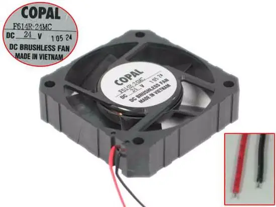 

COPAL F614R-24MC DC 24V 60x60x15mm 2-Wire Server Square Fan