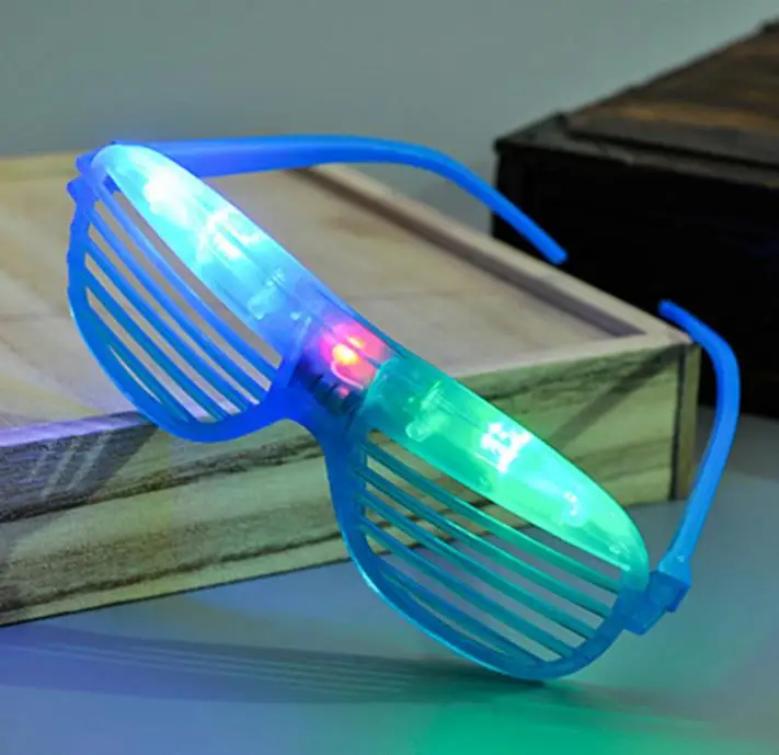 

Light Up Glow Shutter Glasses LED Shades Flashing luminous Wedding Hen Night Fancy Dress Concert Cheer atmosphere props gift