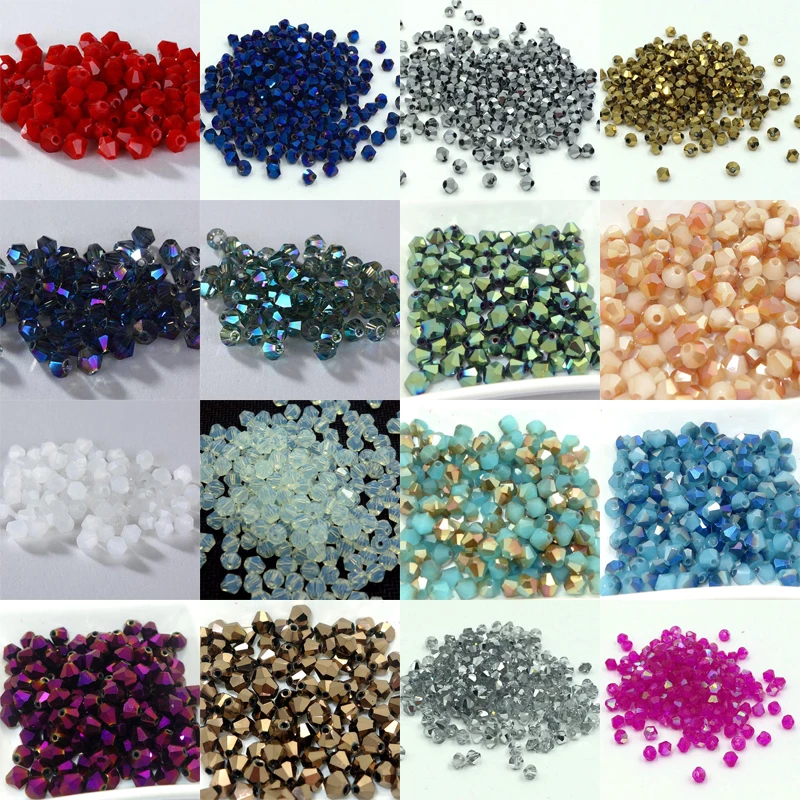 Roform 4mm 1000pcs/lot Bicone 5301 Austrian crystals beads Loose Spacer Bead for DIY Jewelry Making U pick colors