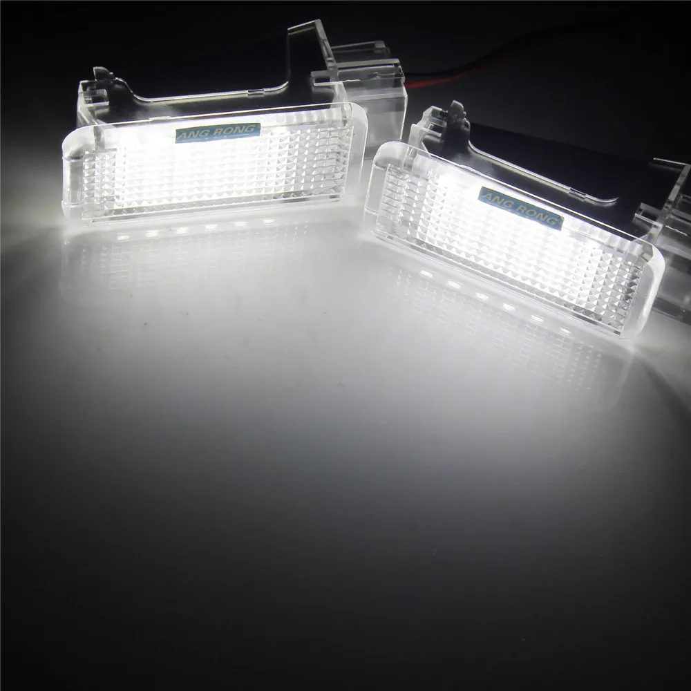 ANGRONG 2X LED 18 SMD Courtesy Luggage Trunk Boot Footwell Door Light Reading Lamp For Audi A3 A4 S4 A5 A6 Q5 Q7