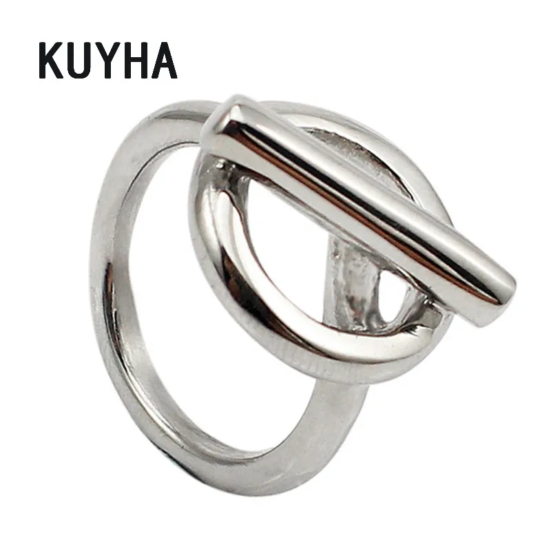 Fashion Jewelry Silver Color Cross Rings for Women/Men Couple/Lovers Size 6 7 8 9 10 11 Openwork Switch Party Finger Ring