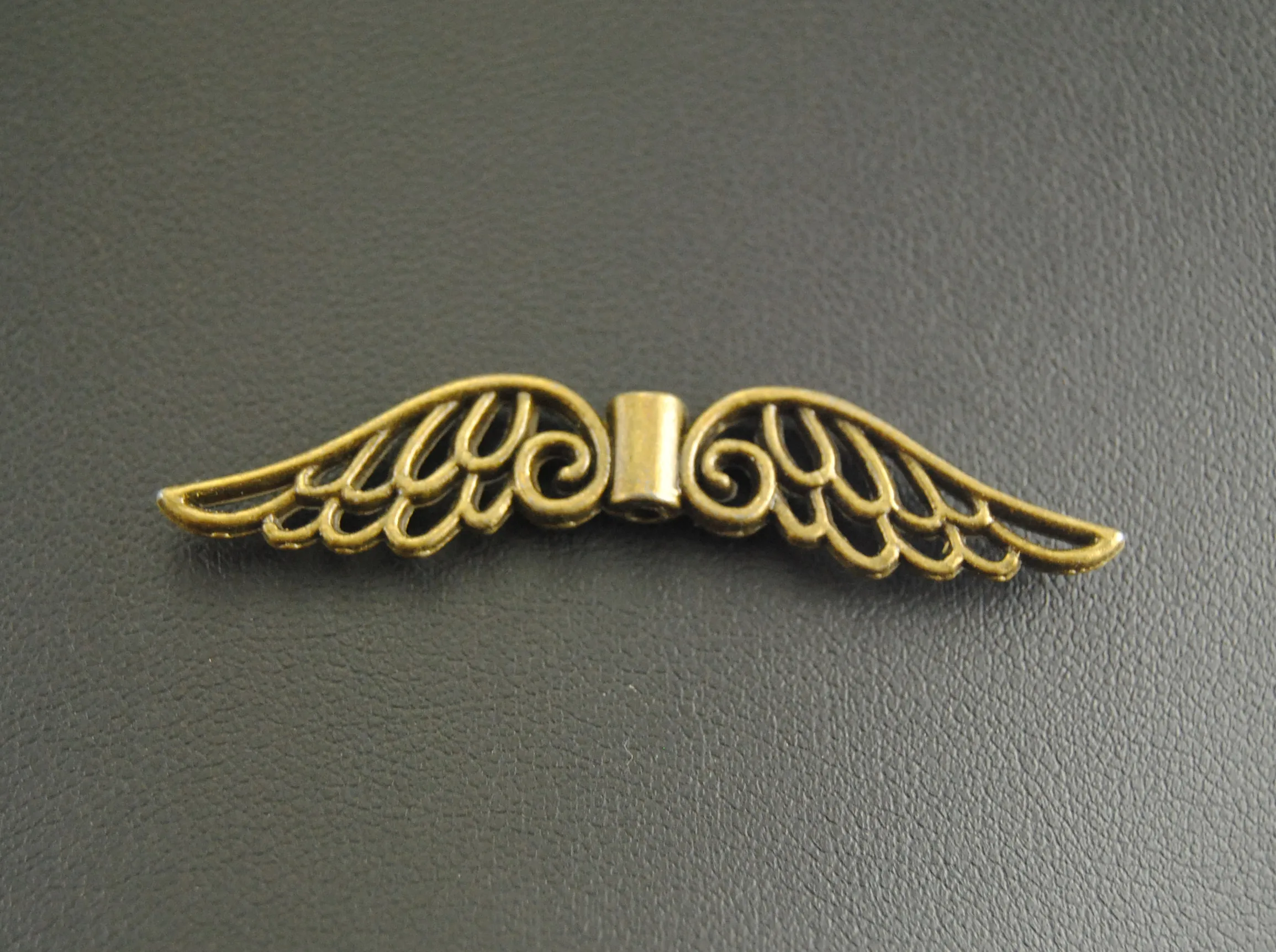 8pcs 2 Colors  Silver Color/bronze Angel Wings Spacer Beads Handmade Charms Pendants Jewelry Findings 53x10mm A772/A773