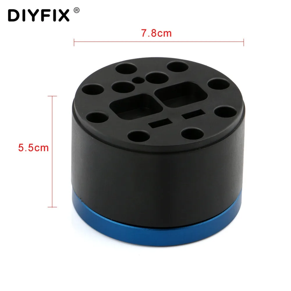 DIYFIX-صندوق تخزين مغناطيسي لأدوات إصلاح الهاتف ، منظم دوار 360 درجة لمفك البراغي ، ملاقط ، فرشاة