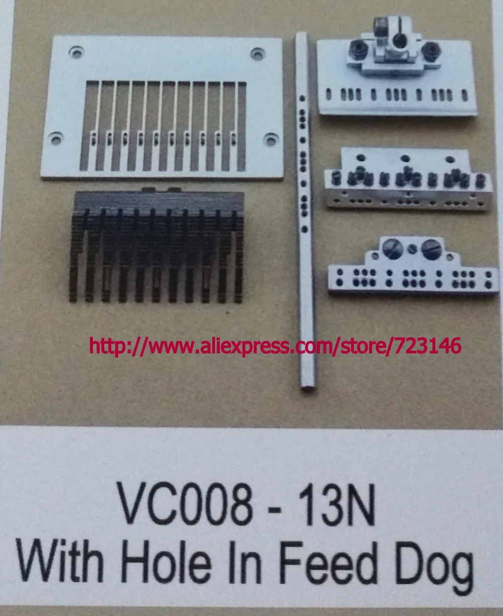 

With hole in feed dog vc008-13n 13 NEEDLE NEEDLE GAUGE SET NDUSTRIAL SEWING MACHINE PLATE FOR CANSAI JUKI SINGER