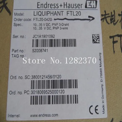 [SA] New original authentic special sales E + H Fork Liquid Level Switch FTL20-0420 Spot