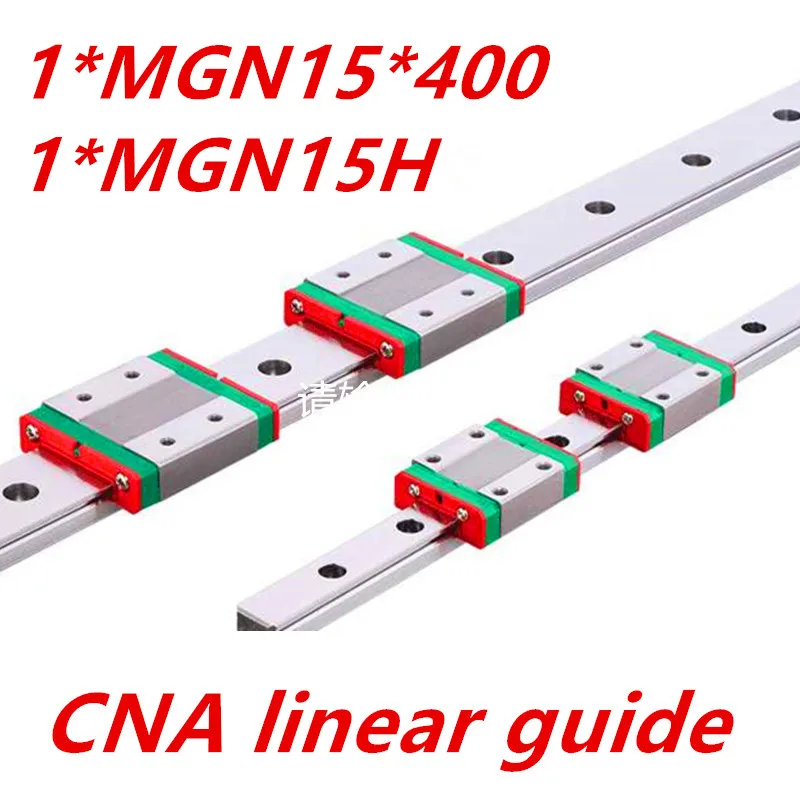 

Free shipping 15mm Linear Guide MGN15 L=400mm linear rail way + MGN15H Long linear carriage for CNC X Y Z Axis