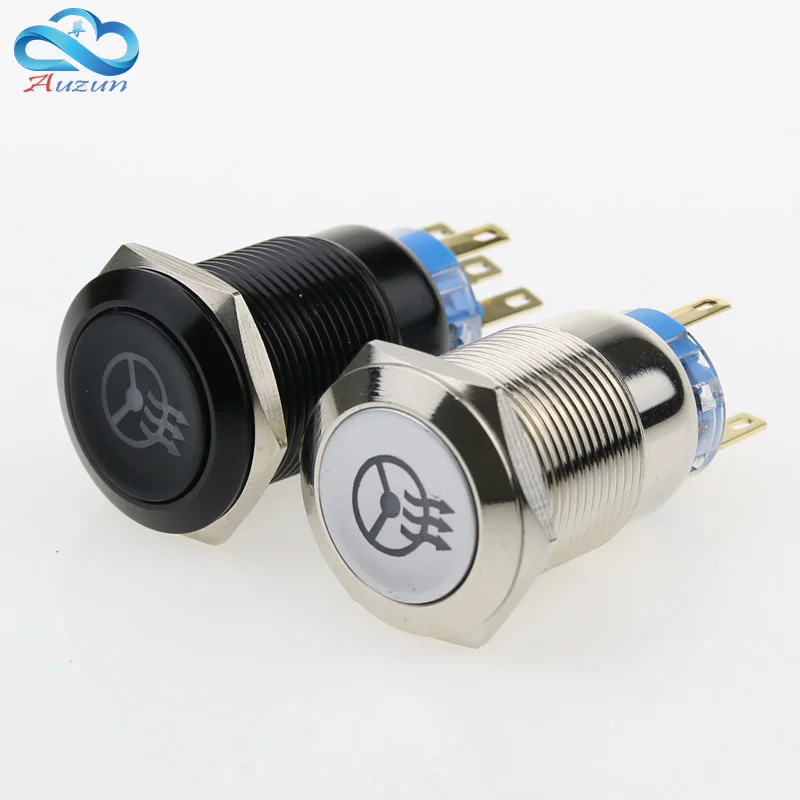 19mm Metal Button Switch Fixed Self-locking  Current 5A Voltage 3V 6V 12V 24V 110V 220V view 6