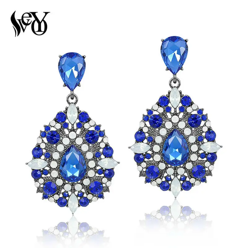 VEYO Full Of Rhinestone Crystal Drop Earring Luxury Earrings Vintage High Quality Jewelry