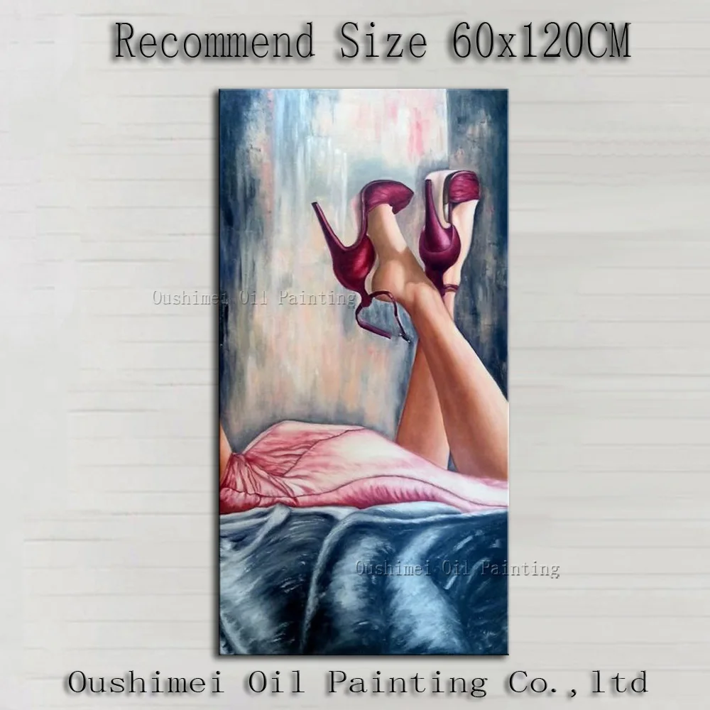 

New 100% Hand Painted Modern Sexy Women Paintings Picture on Canvas Figure Painting Hang Paintings Wall Character Oil Painting