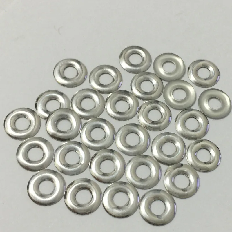 100pcs/lot  10*4mm HotFix Round Hole Nailheads FlatBack Iron-on Silver Rhinestuds Heat Transfer Studs For Garments DIY