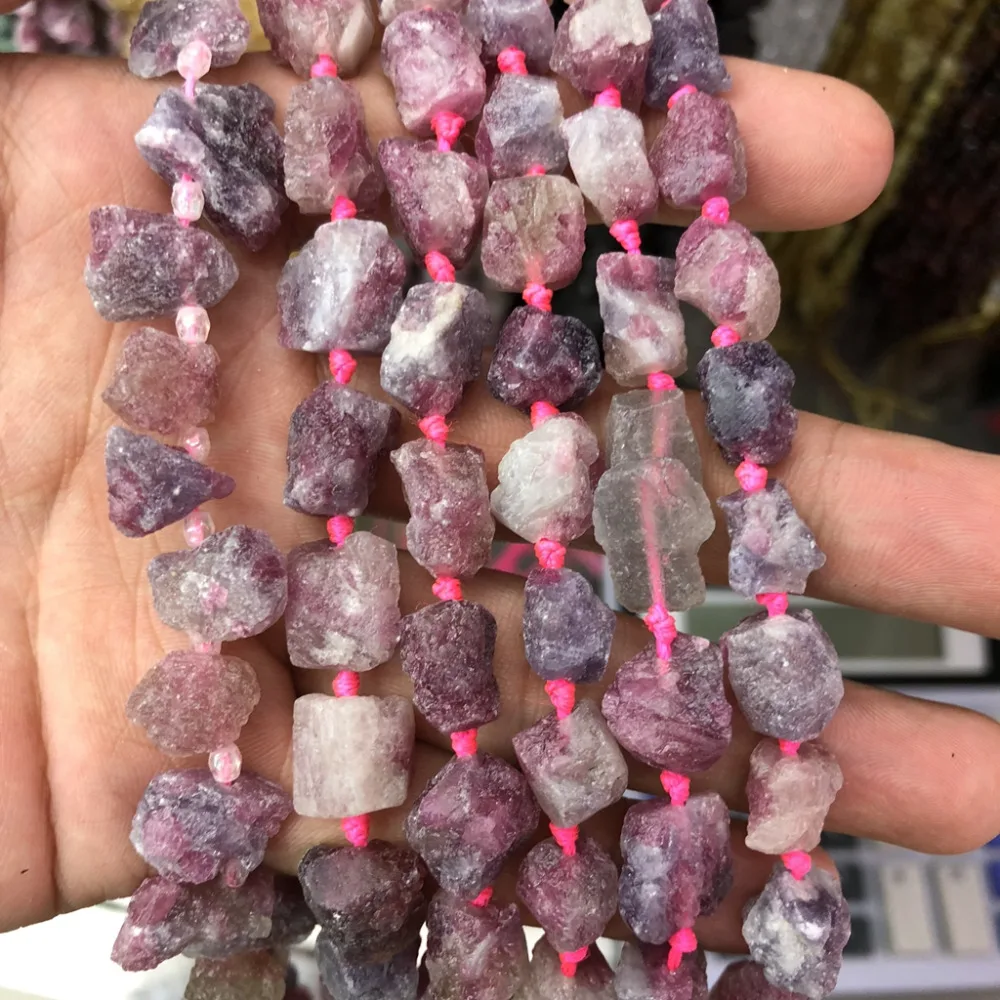 Wholesale Natural Raw Tourmaline Rough Nugget Beads,Genuine Gem Jewelry Making Beads 3strings of 15.5