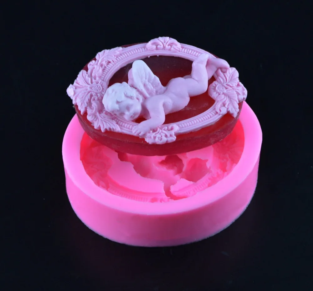 Angel fairy Silicone soap mold Angels fairies handmade soap molds silica gel Angel fairy Aroma stone moulds angels candle mould